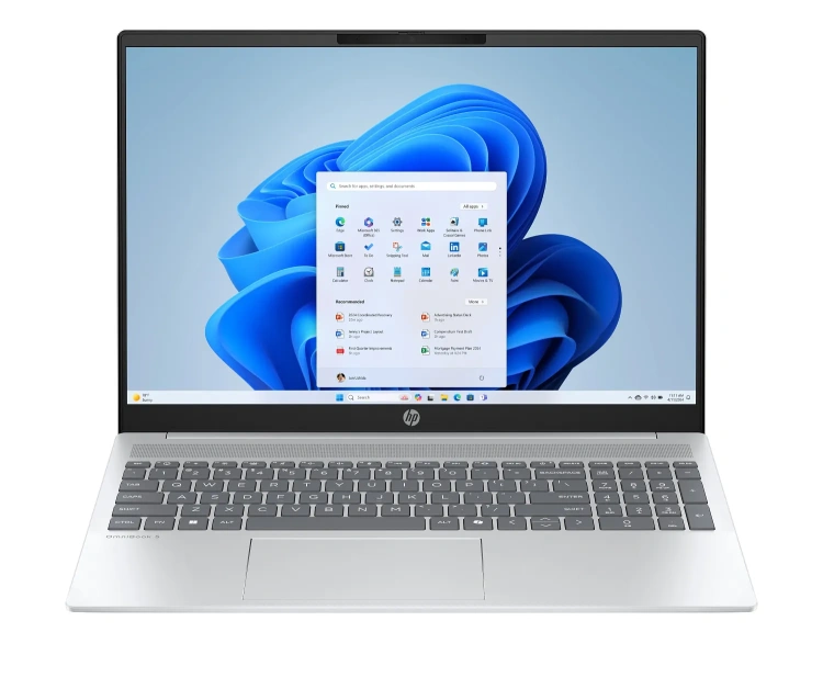 Ноутбук HP OmniBook 5 AI 16-ag1067st (AMD Ryzen AI 7 350/16"/1920x1200/16Gb/1024Gb SSD/Intel Graphics/Win 11 Home) Silver - фото