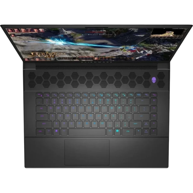 Ноутбук Dell Alienware M16 (AMD Ryzen 9 7845HX 3.0GHz/16" 2560x1600/16Gb/1Tb SSD/NVIDIA GeForce RTX 4080 12Gb/Win 11 Pro) Dark Metallic Moon - фото