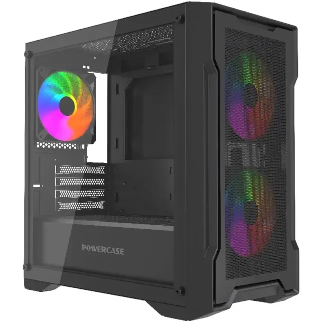 Компьютерный корпус Powercase Mistral Micro X3B ARGB Black (CMMXB-A3) купить! 