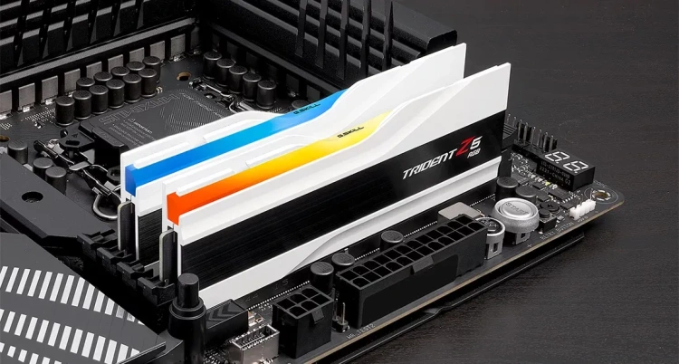 Оперативная память DDR5 64 Gb 6000 MHz G.Skill TRIDENT Z5 RGB White (F5-6000J2836G32GX2-TZ5RW) купить! 