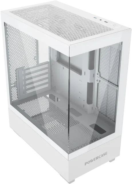 Компьютерный корпус Powercase Vision Micro M TG White (CVMMW-L0) купить! 