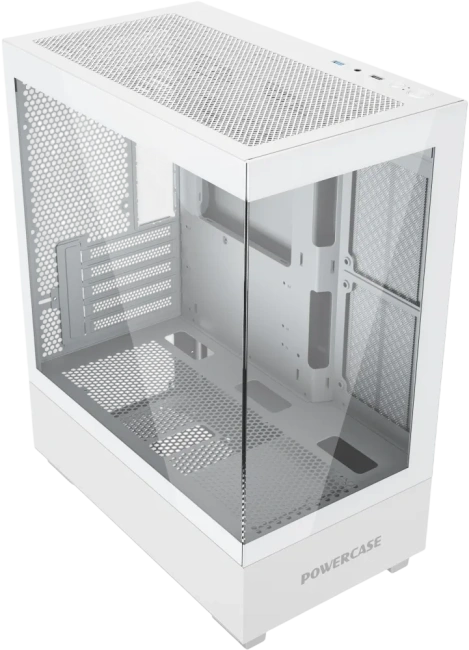 Компьютерный корпус Powercase Vision Micro M TG White (CVMMW-L0) купить! 