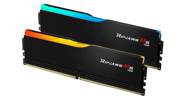 Оперативная память DDR5 64 Gb 6000 MHz G.Skill RIPJAWS M5 RGB Black (F5-6000J3040G32GX2-RM5RK) купить! 