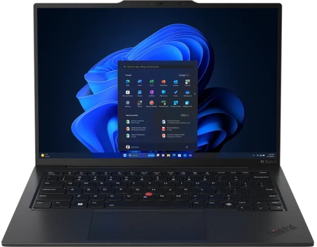 Ноутбук Lenovo ThinkPad X1 Carbon Gen 12 (Ultra7 155U/14"/1920x1200/32Gb/512Gb SSD/Intel Graphics/Win 11 Pro) Черный - фото