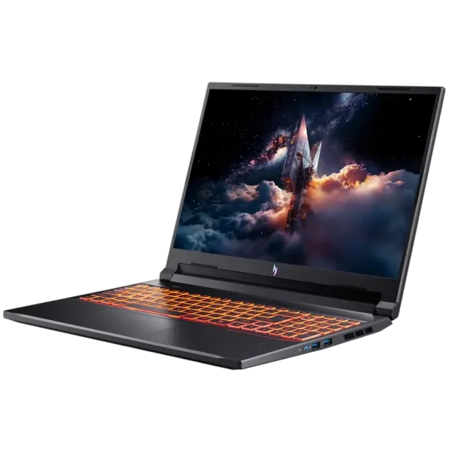 Ноутбук Acer Nitro V 16 AI ANV16-42-R309 (AMD Ryzen 5 240/16" 1920x1200/16Gb/512Gb SSD/NVIDIA GeForce RTX 5050 8Gb/Win 11 Home) Black - фото