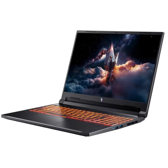 Ноутбук Acer Nitro V 16 AI ANV16-42-R309 (AMD Ryzen 5 240/16" 1920x1200/16Gb/512Gb SSD/NVIDIA GeForce RTX 5050 8Gb/Win 11 Home) Black - фото