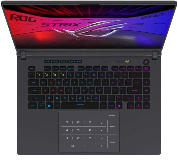 Ноутбук ASUS ROG Strix 16 G615LR-AS96 (Ultra 9-275HX/16" 2560x1600/32G/1Tb SSD/RTX 5070 Ti 12G/Win 11 Home) Gray - фото