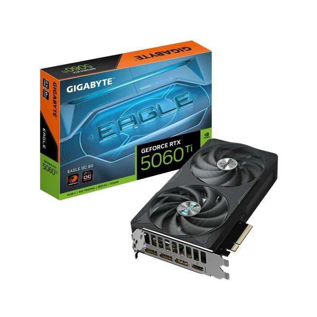 Видеокарта Gigabyte GeForce RTX 5060 Ti  EAGLE OC 8Gb (GV-N506TEAGLE OC-8GD) купить! 