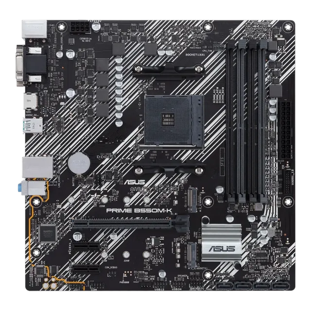 Материнская плата ASUS PRIME B550M-K (AM4/AMD B550/4xDDR4/mATX) купить! 