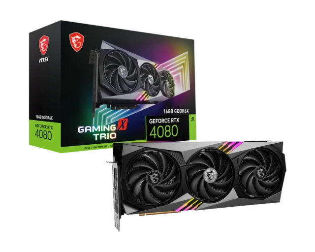 Видеокарта MSI GeForce RTX 4080 16GB GAMING X TRIO (RTX 4080 16GB GAMING X TRIO), Retail купить! 
