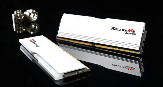 Оперативная память DDR5 64 Gb 6000 MHz G.Skill RIPJAWS M5 NEO RGB White (F5-6000J3636F32GX2-RM5NRW) купить! 