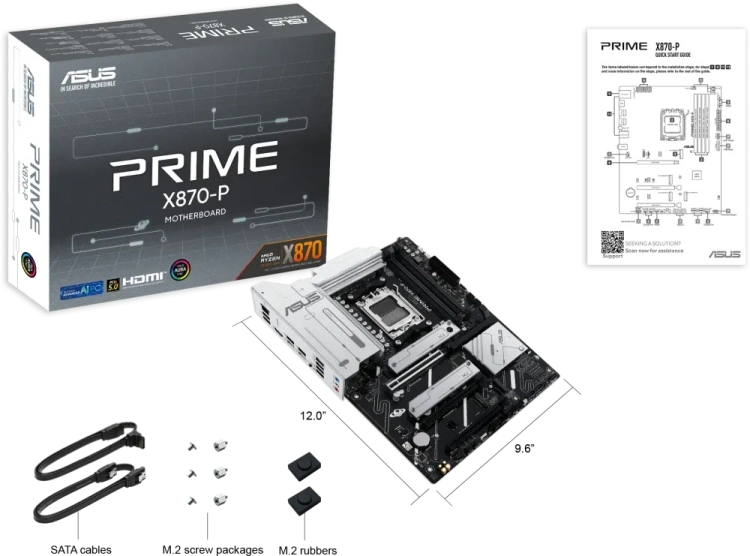 Материнская плата ASUS PRIME X870-P (90MB1IT0-M0EAY0) купить! 