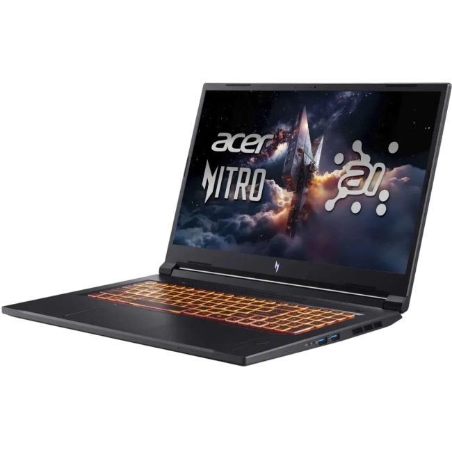 Ноутбук Acer Nitro V 17 AI ANV17-41-R6A6 (AMD Ryzen 7 260/17.3" 1920x1080/16Gb/1Tb SSD/NVIDIA GeForce RTX 5060 8Gb/noOS) Black - фото