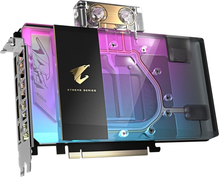 Видеокарта Gigabyte GeForce RTX 5080 AORUS XTREME WATERFORCE WB OC 16Gb (GV-N5080AORUSX WB-16GD) купить! 