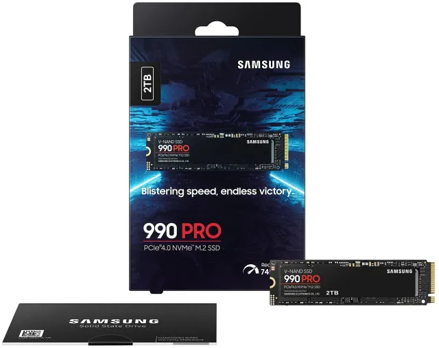 Твердотельный накопитель SSD 2 ТБ M.2 NVMe Samsung 2000 Gb 990 PRO MZ-V9P2T0BW купить! 