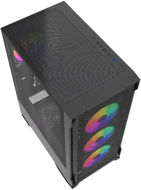 Компьютерный корпус Powercase Mistral AZ4B ARGB TG Black (CMAZB-A4) купить! 