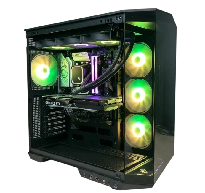 Игровой компьютер 989606 (Ryzen 5 7600X 4,7 ГГц/AMD B850/32 ГБ DDR5 6 ГГц/2048 ГБ SSD/RTX 5070 12 ГБ/Wi-Fi/800W/MSI MAG Pano 100R PZ Black) - купить по выгодной цене!