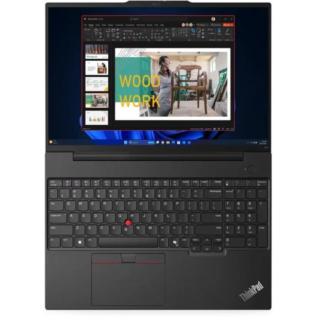 Ноутбук Lenovo ThinkPad E16 Gen 2 (Intel Core Ultra 5 125H/16" 1920x1200/16GB/512GB SSD/Intel UHD Graphics/Win 11 Home) 21MAA009CD, Black - фото