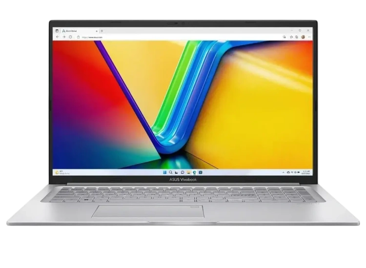 Ноутбук ASUS Vivobook 17 X1704ZA-AU394 (Intel Core i3 1215U/17.3" 1920x1080/8Gb/512Gb SSD/Без ОС) Silver - фото