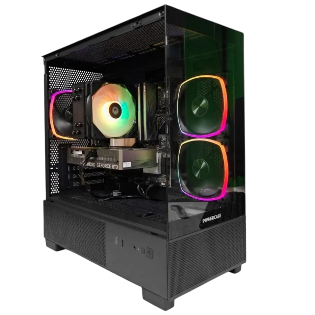 Игровой компьютер 992604 (Ryzen 5 7500F 3.7 ГГц/AMD B650/32 ГБ DDR5 6 ГГц/1024 ГБ SSD/RTX 5060 Ti 16 ГБ/Wi-Fi/650W/Powercase Vision Micro M3B TG ARGB Black) - купить по выгодной цене!