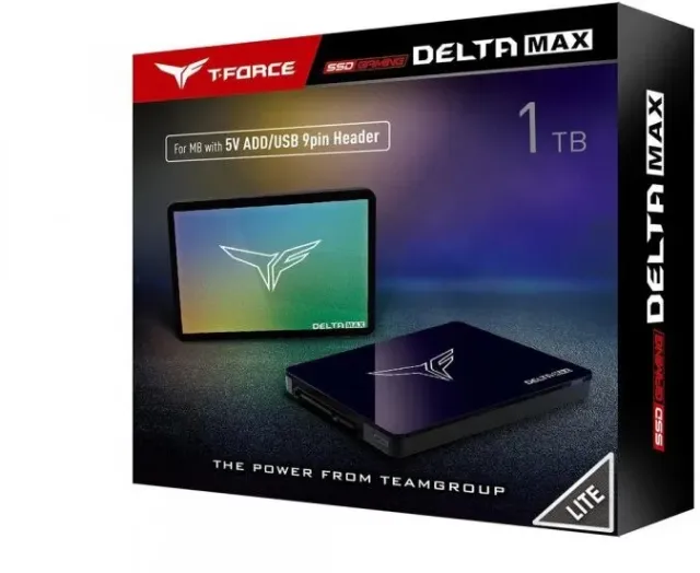 Твердотельный накопитель SSD 1 ТБ 2.5" SATA Team Group T-FORCE DELTA MAX RGB LITE Black (T253TM001T0C325) купить! 
