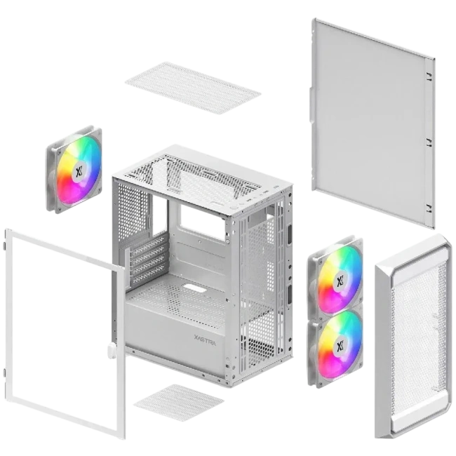 Компьютерный корпус XASTRA A303M 3ARGB White (A303M-2FC14A-1FC12A-D-WH) купить! 