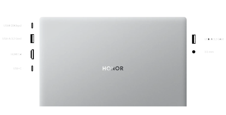 Ноутбук HONOR MagicBook X16 Plus BRI-721 (Ryzen 7 8845HS/16.1" 2K/32Gb/4Tb SSD/Radeon 780M/Win 11 P) - фото