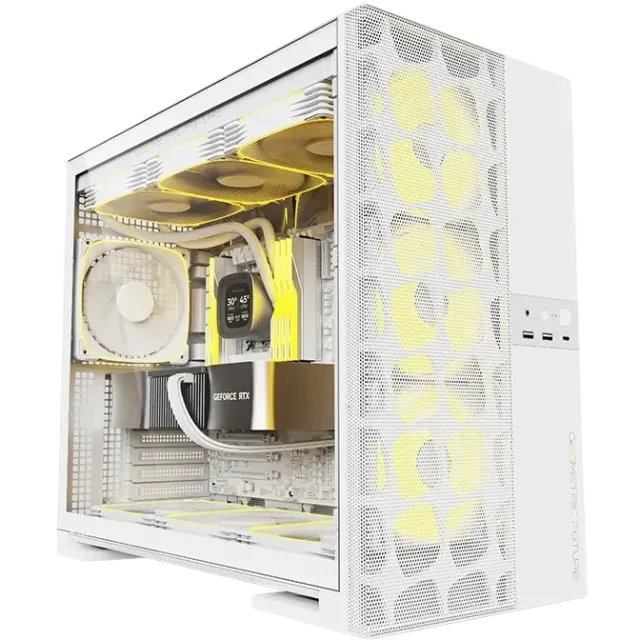 Компьютерный корпус Geometric Future Model 5 ARGB Vent White with fans (1AM5VTWT01100) купить! 