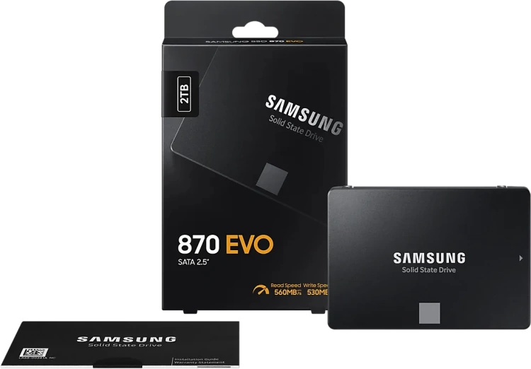 Твердотельный накопитель SSD 2 ТБ 2.5" SATA Samsung (MZ-77E2T0B/EU) купить! 