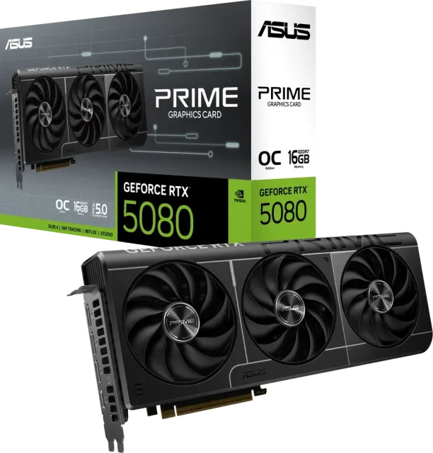 Видеокарта ASUS GeForce RTX 5080 PRIME OC 16Gb (PRIME-RTX5080-O16G), Retail купить! 