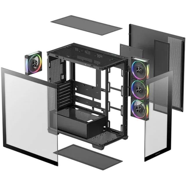 Компьютерный корпус Deepcool CG580 4F V2 TG ARGB Black купить! 