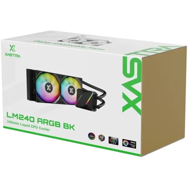 Система водяного охлаждения XASTRA LM240 ARGB BK (LM240-BKAFXX-GL) купить! 