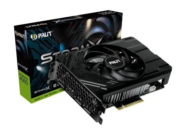 Видеокарта Palit GeForce RTX 4060 8GB STORMX (NE64060019P1-1070F), Retail купить! 