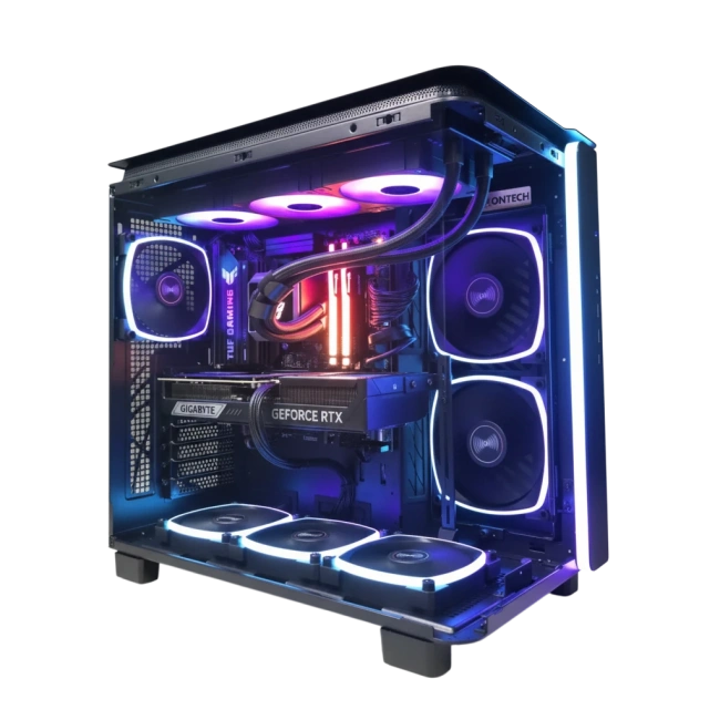 Игровой компьютер 989556 (Ryzen 5 9600X 3,9 ГГц/AMD B850/32 ГБ DDR5 6 ГГц/2048 ГБ SSD/RTX 5070 TI 16 ГБ/Wi-Fi/750W/Montech KING 95 PRO ARGB Black) - купить по выгодной цене!