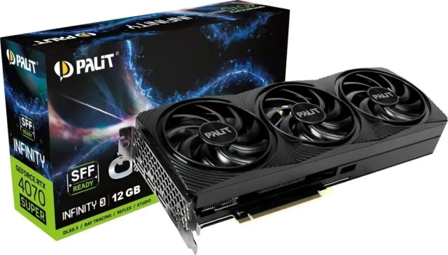 Видеокарта Palit GeForce RTX 4070 SUPER INFINITY 3 OC (NED407ST19K9-1043S), Retail купить! 