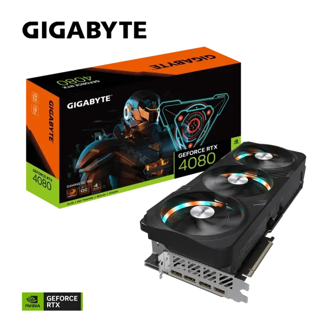 Видеокарта Gigabyte GeForce RTX 4080 16 ГБ (GV-N4080GAMING OC-16GD), Retail купить! 