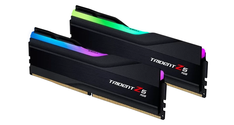 Оперативная память DDR5 64 Gb 6000 MHz G.Skill TRIDENT Z5 RGB Black (F5-6000J3238G32GX2-TZ5RK) купить! 