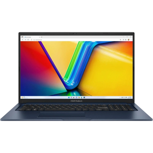 Ноутбук ASUS Vivobook 17 F1704VAP-SB53 (Intel Core 5 120U/17.3" FHD/16Gb/512Gb SSD/Iris Xe Graphics/Wi-Fi/Bluetooth/Win 11 Home) Blue - фото