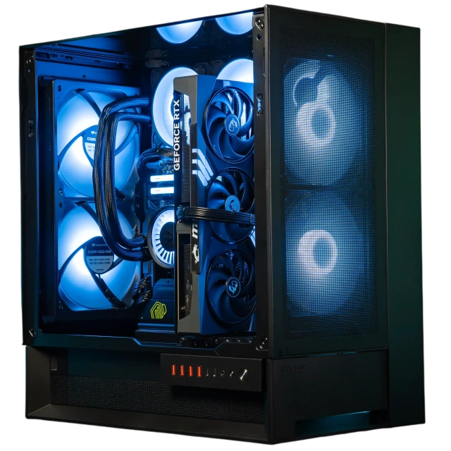 Офисный компьютер 990505 (Core i5-12400 2,5 ГГц/Intel B760/16 ГБ DDR4 3,6  ГГц/1024 ГБ SSD/Wi-Fi/650W/Cougar OmnyX черный) - купить! 