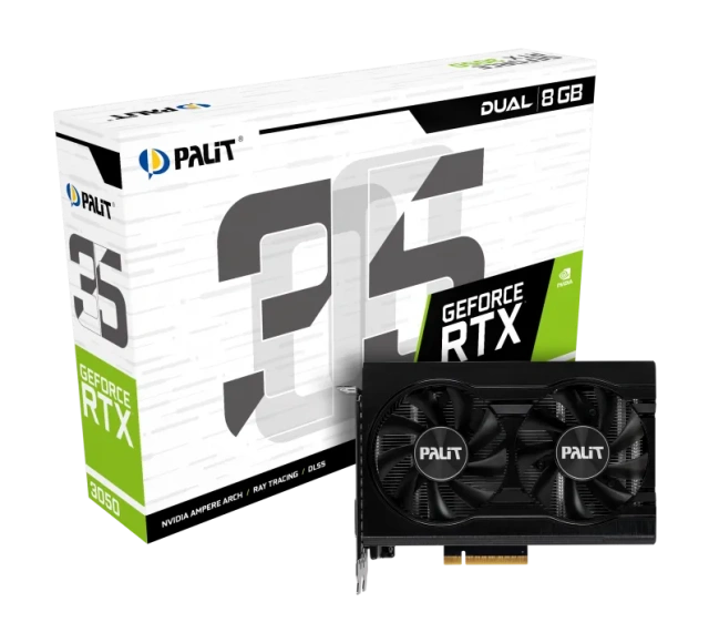 Видеокарта Palit GeForce RTX 3050 8 ГБ (NE63050018P1-1070D) купить! 