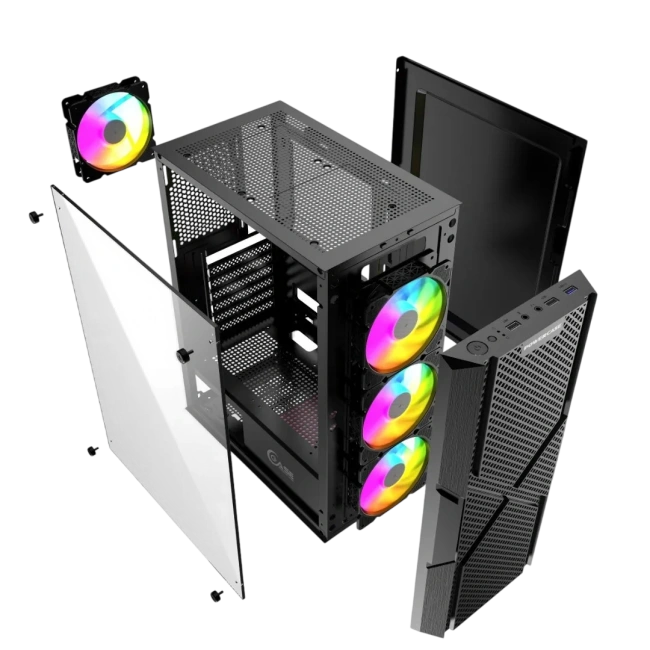 Компьютерный корпус Powercase Mistral T4B TG CMITB-L4 Black купить! 