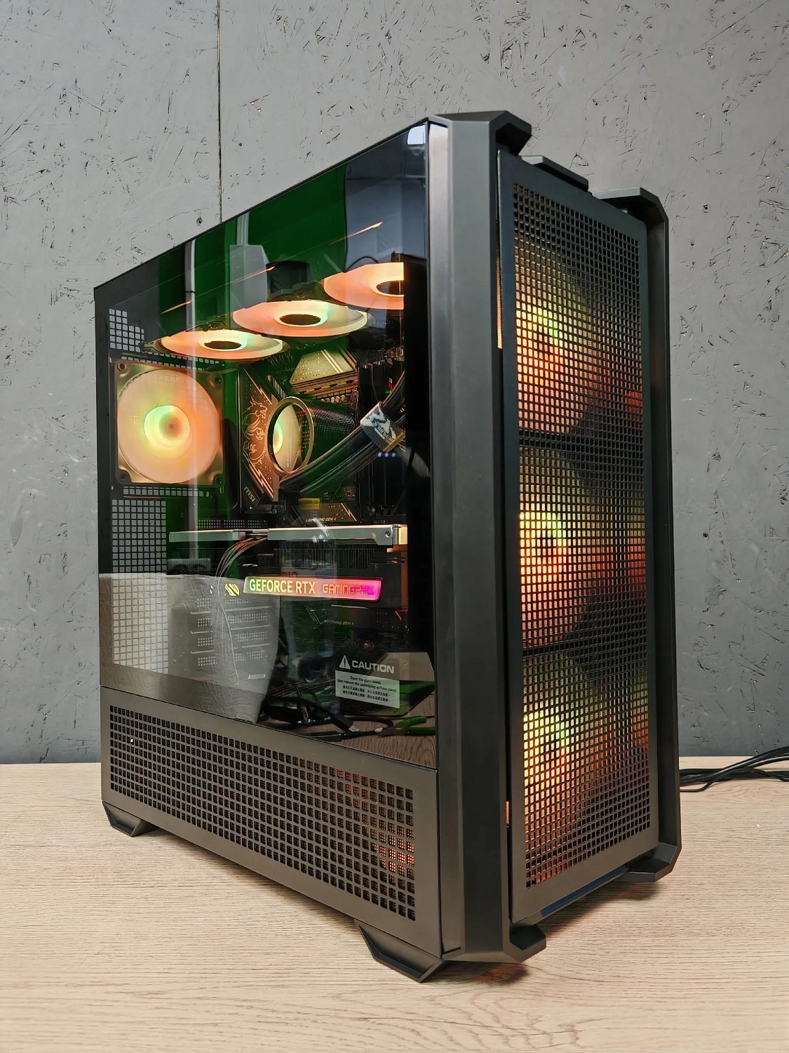 Игровой компьютер 989717 (Ryzen 7 9800X3D 4,7 ГГц/AMD B850/32 ГБ DDR5 6 ГГц/1024 ГБ SSD/RTX 4070 12 ГБ/Wi-Fi/1000W/Cougar AIRFACE PRO RGB Black)