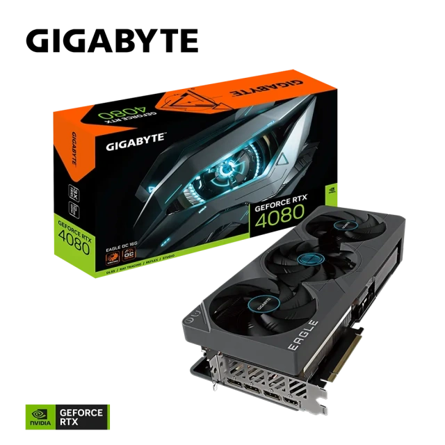Видеокарта GIGABYTE GeForce RTX 4080 16GB EAGLE OC (GV-N4080EAGLE OC-16GD), Retail купить! 