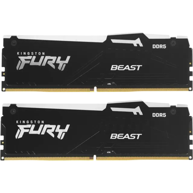Оперативная память 32 Gb 6400 MHz Kingston FURY Beast RGB Black (KF564C32BBEAK2-32) купить! 