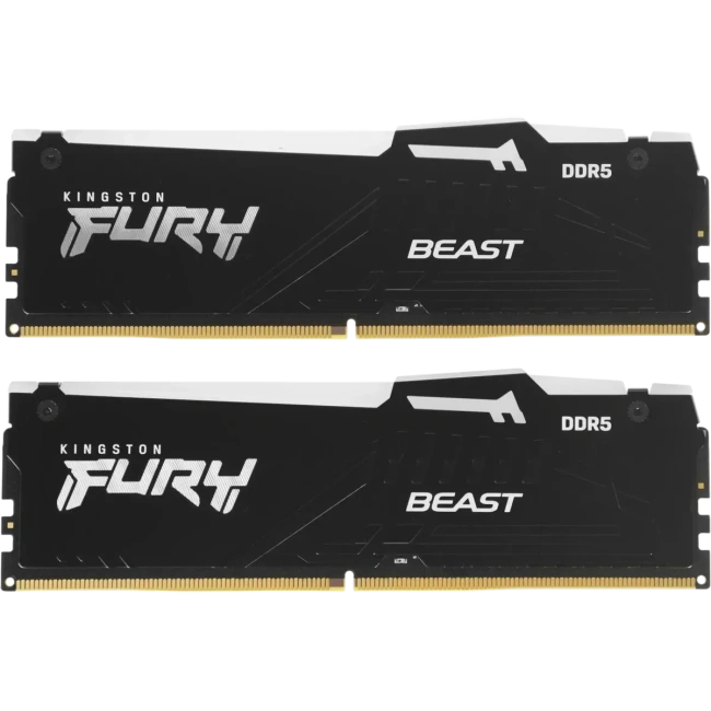 Оперативная память 32 Gb 6400 MHz Kingston FURY Beast RGB Black (KF564C32BBEAK2-32) купить! 