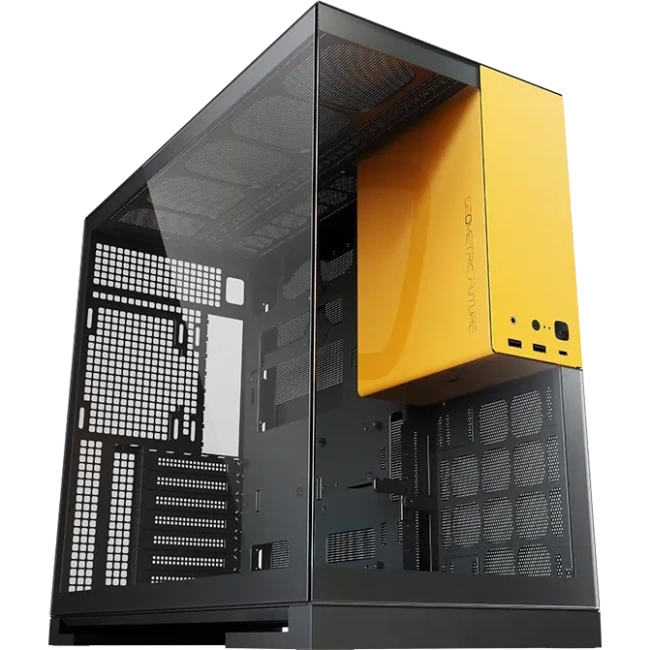 Компьютерный корпус Geometric Future Model 5 ARGB Black Yellow with fans (1AM5WKBY01100) купить! 