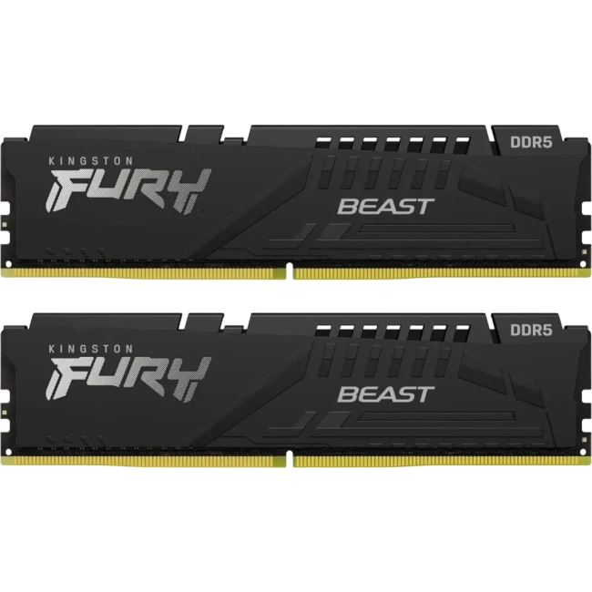 Оперативная память DDR5 32Gb 6400MHz Kingston Fury Beast (KF564C32BBK2-32) (2x16Gb KIT) купить! 