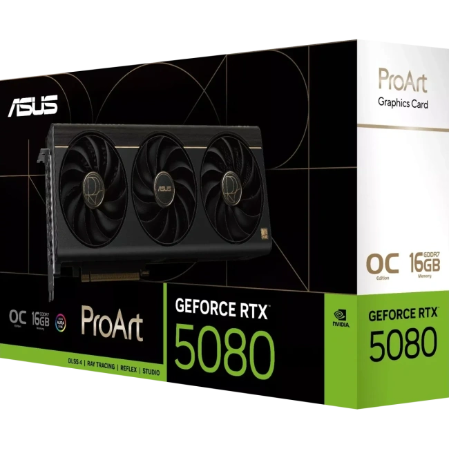 Видеокарта ASUS GeForce RTX 5080 ProArt OC 16Gb (PROART-RTX5080-O16G), Retail купить! 
