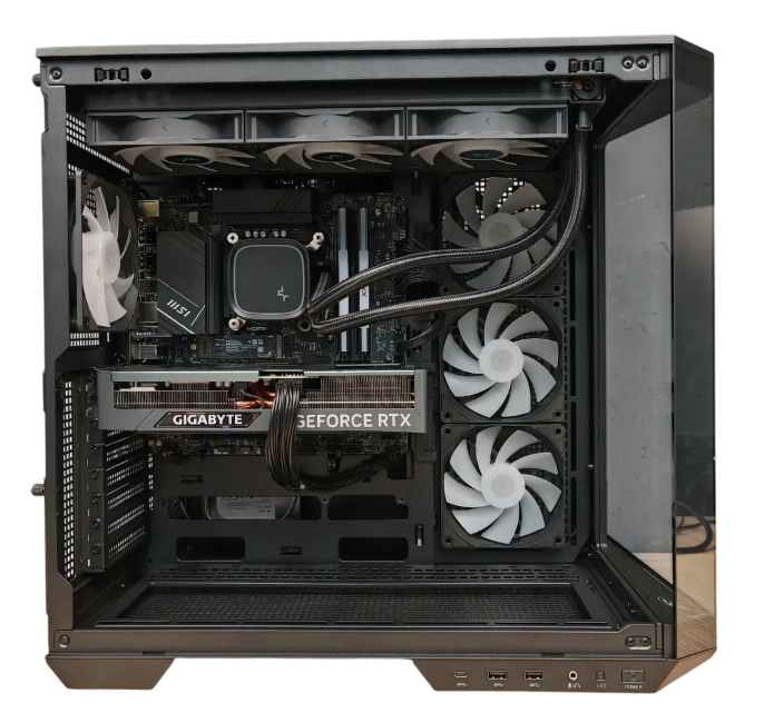 Игровой компьютер 990328 (Core Ultra 7 265K 3,9 ГГц/Intel Z890/64 ГБ DDR5 6 ГГц/1024 ГБ/RTX 5070 12 ГБ/Wi-Fi/1000W/MSI MAG Pano 100R PZ Black) - купить по выгодной цене!