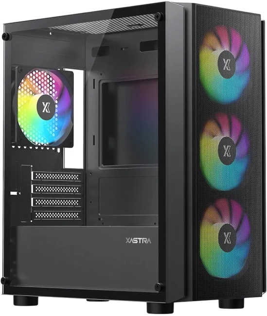 Компьютерный корпус XASTRA A402M 4ARGB Black (A402M-4FC12A-BK) купить! 